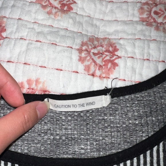 Caution to the Wind THRIFTED crop top - Picture 3 of 3